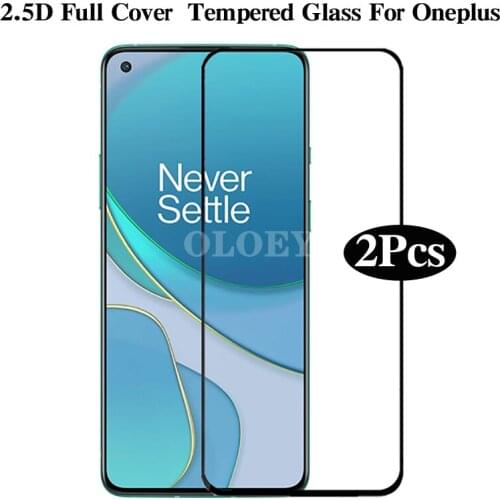 Full Cover Tempered Glass For Oneplus 8T 7T 6T 5T Screen Protector Glass For Oneplus Nord N100 N10 5G 9 8 7 6 5 Protective Film