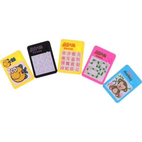 1Pcs 3D Slide Puzzle Plastic Building Numbers Alphabets Learning Jigsaw Game Toys Puzzles Gift Childrens Educational Toys