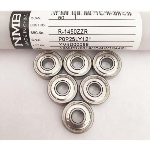50pcs NMB high speed bearing R-1240KK R-1450ZZ R-1760ZZ R-1970ZZ R-2280ZZ R-2490ZZ 4*12*4 5*14*5 6*17*6 7*19*6 8*22*7 9*24*7 mm