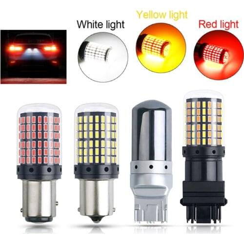 High Power Car Led Lights S25 1157 1156 BA15S BAU15S T25 3157 Reverse Lamps T20 7443 7440 For Auto Stop Signal P21/5W W21W Diode