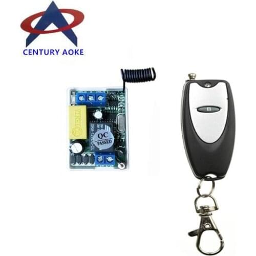 220 v 1 ch RF wireless remote control switch 1 receiver+1 transmitter self-lock mode