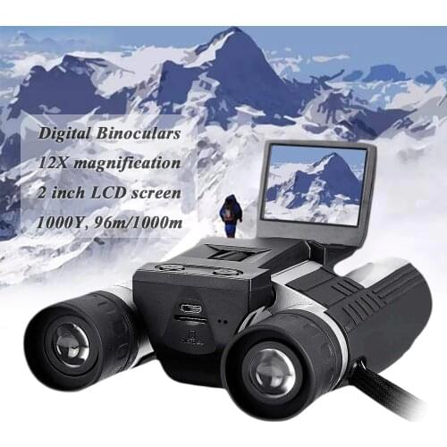 ZIYOUHU HD Digital Binoculars 12 x 32 Telescope Camera VCR Function 2'' LCD Display Screen for Hunting Professional Binoculars