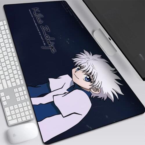 Killua Zoldyck Hisoka Figure Mouse Pad Gamer High Quality Rubber Padmouse Games Pc Gamer Mats Office Notbook Desk Mat