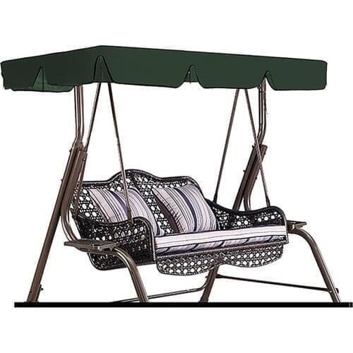 2/3 Seat Swing Canopies Seat Cushion Cover Set Patio Swing Chair Hammock Replacement Waterproof Garden