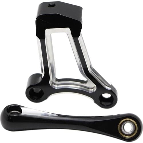 Deep Edge Cut Front Engine Mount Bracket Stabilizer Link for Harley Touring Motorcycles FLHX FLHR 2009-2016 Cnc Aluminum Billet