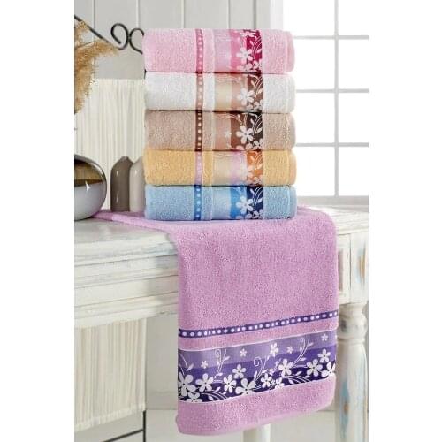Set of 6 Turkish Towel Set Famous 100% Turkish Soft Cotton BEST QUALITY Not Thin 50 * 90 cm for Hand & Face SPECIAL COLORS H4