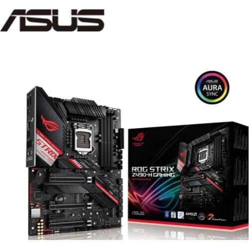 NEW For Asus ROG STRIX Z490-H GAMING Motherboard LGA 1151 Z490 Overlocking Support i3 i5 i7 10100F 10400F 10400 10700K