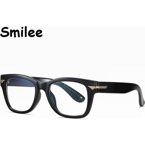2021 New Mens Blue Light Glasses Vintage Retro Big Eyeglasses Oversized Clear Glasses Computer Filter Male Myopia Glasses Frame