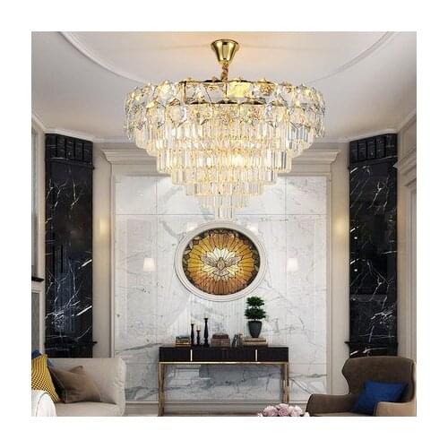 Postmodern light luxury chandelier living room dining room bedroom simple home luxury Nordic crystal lamp