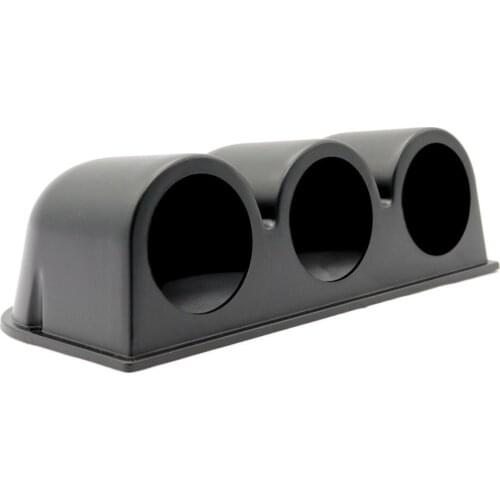 Easy Install Safety 2inch Car 3 Hole Pod Gauge Meter Mount Holder Black