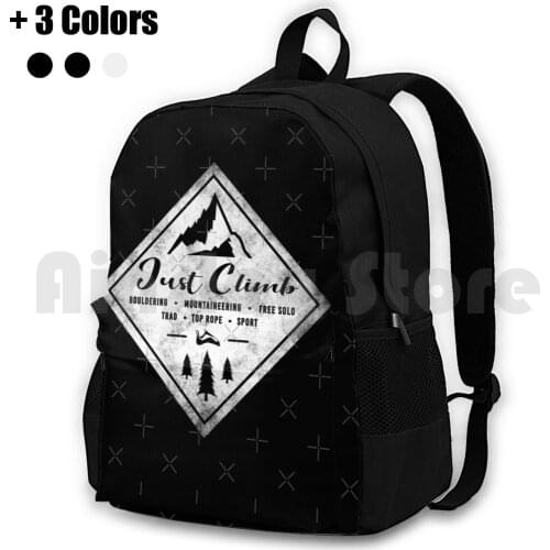 Just Climb | Climbing Outdoor Hiking Backpack Waterproof Camping Travel Climbing Bouldering Climbing Climb Sports Gri Gri Belay