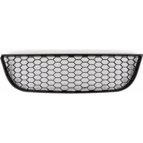 Areyourshop Car Front Center Lower Bumper Grille For VW Polo 9N3 GTI Black Honeycomb Style ABS Plastic Car Styling Cover Parts