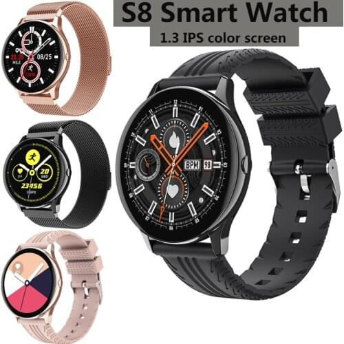 S8 Smart Watch1.3 IPS Color Screen Bluetooth 4.0 IP67 Waterproof Multi-sport Mode Tracking Heart Rate Blood Pressure Monitoring