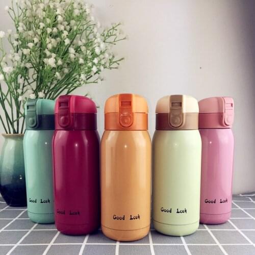 1PC New Vacuum Cups Flasks Stainless Steel Bottle Thermos 500ml With Bouncing Bowl Cover ENY 003