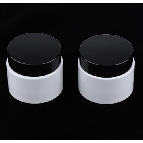 2PCS 20ML/30ML/50ML Reusable Empty Glass Bottle Jar Sample Bottles Face Cream Lip Balm Storage Container Pot