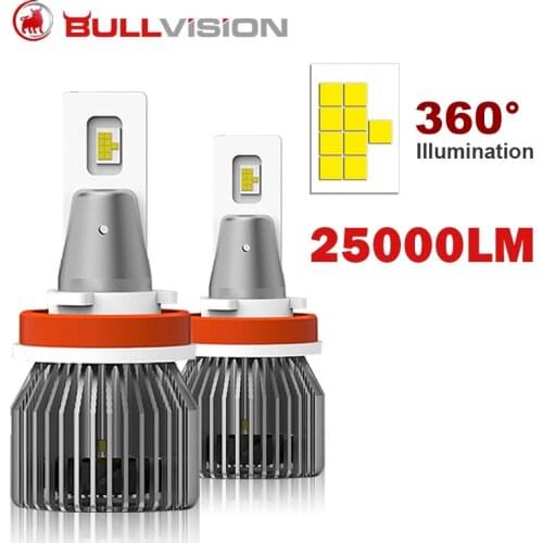 2Pcs H7 LED Car Headlight Bulbs 6000K Bulb 70W 20000LM H4 Hi/Lo beam lamp 9005 9006 HB3 HB4 H8 H9 H11 LED Car Fog Lights 12V