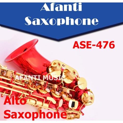 Afanti Music Eb Brass body Gold Lacquer Alto Saxophone (ASE-476)