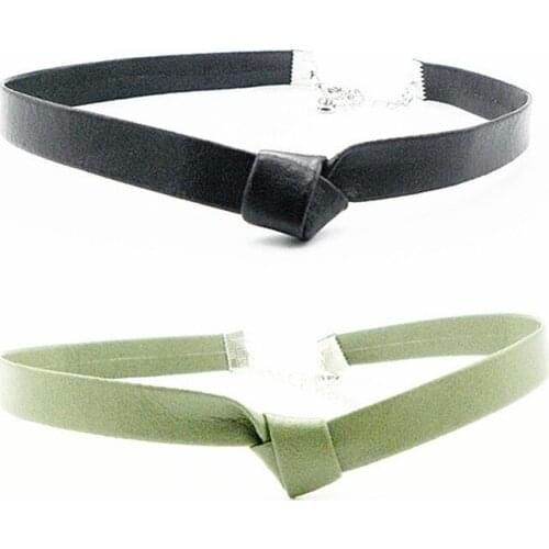 Faux Leather Choker Simple Fashion All-Match Punk Choker Necklace Choker Collar Gothic Chokers Chain Women Jewelry