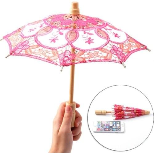 HOTsale Parasol Umbrella Embroidered Lace For Bridal Wedding Party Decoration