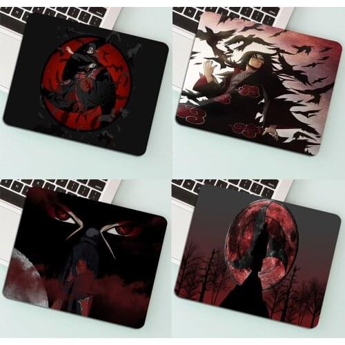 Anime Sharingan Rinnegan Eyes Laptop Computer Mousepad Free Shipping Small Mouse Pad Keyboards Mat Gaming Accessories Pc Gamer