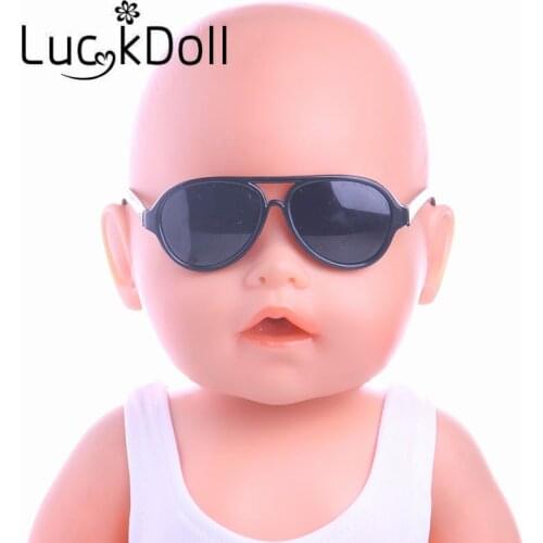 5 Colors Round-Shaped Sunglasses Fit 18 Inch American&43 CM Baby Doll Clothes Accessories,Girls Toys,Generation,Birthday G