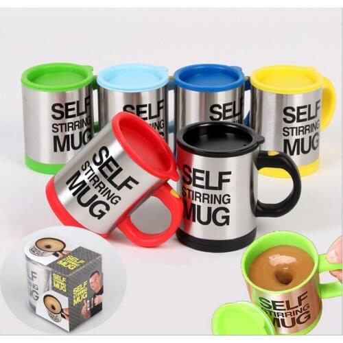 Kitchen Gadget Automatic Mixing Coffee Cup Stainless Steel intelligent Electric Self Stirring blend Mugs Tea Cups