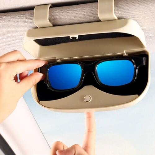 Magnetic Car Sun Visor Glasses Case Organizer Glasses Holder Glasses Storage Box Holder Visor Sunshade Car Holder For Glasses