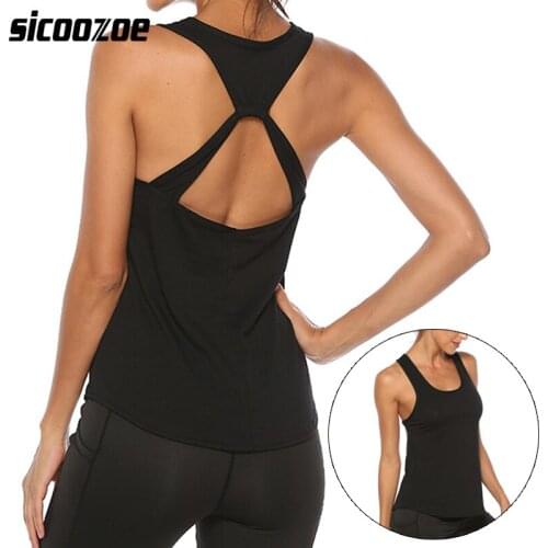 Sexy Womens Backless Yoga Vest ,Quick Dry Sport Yoga Workout Fitness T-Shirt,Sleeveless Athletic Gym Running Tank Top
