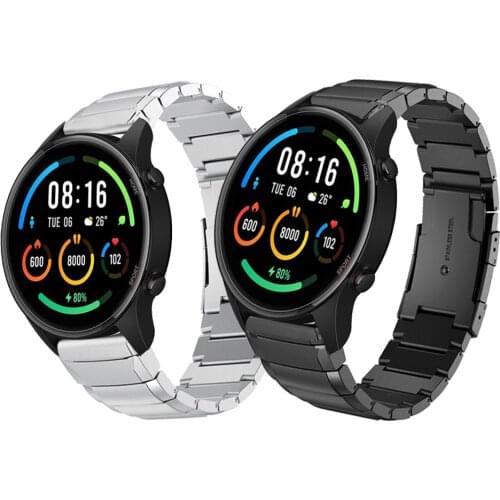 High quality Metal Strap For Xiaomi mi watch color band for Mi watch color sports edition Stainless Steel Bracelet Watchbands