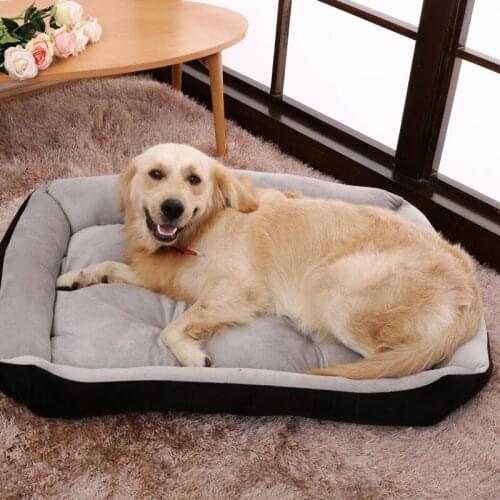 Bone Soft Pet Dog Bed Cushion Autumn Winter Waterproof Cotton Kennel For Small Medium Large Dog Teddy House Nest Dog Baskets Mat