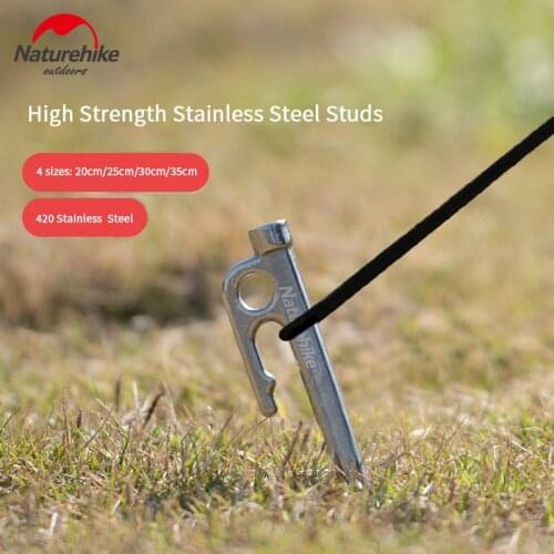 Naturehike Camping Accessories Tents Nail Stainless Steel Ultralight Tent Pegs 4 Sizes Outdoor Accessories Camping Tent Use