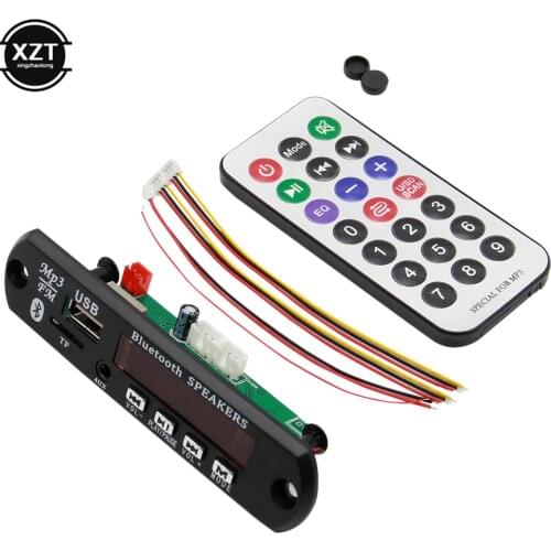 Newest 1pcs Wireless Bluetooth 12V MP3 WMA Decoder Board Audio Module USB TF Radio For Car accessories