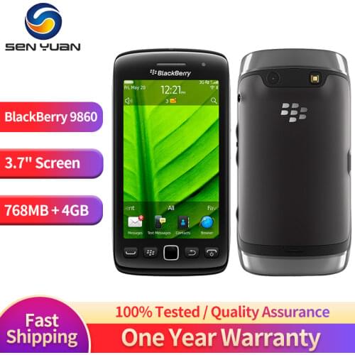 Original BlackBerry Torch 9860 3G Mobile Phone 3.7'' Display CellPhone 5MP WIFI Refurbished Cheap Phones BlackBerryOS Smartphone