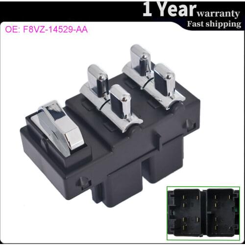 Electric Power Window Control Switch Regulator Button Console For Lincoln Town Car 1998-2002 F8VZ-14529-AA