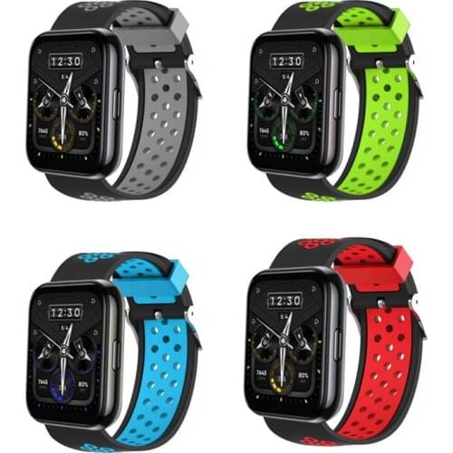 Strap For Realme Watch 2/2 Pro Silicone Anti-sweat Replacement Wrist Strap Sports Bracelet Wristband Accessories