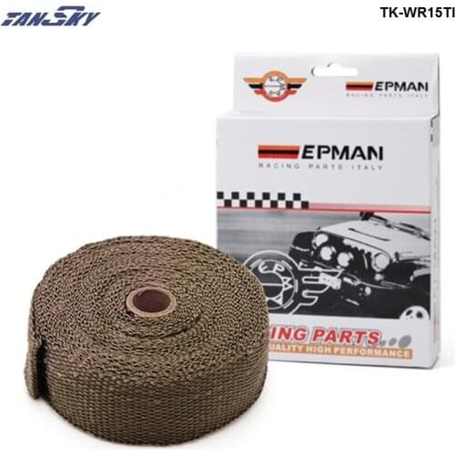 PERFORMANCE THERMAL HEAT MANIFOLD EXHAUST SYSTEM WRAP BROWN 2" wide x 10meter For Ford Mustang GT Cobra 95 TK-WR15TI