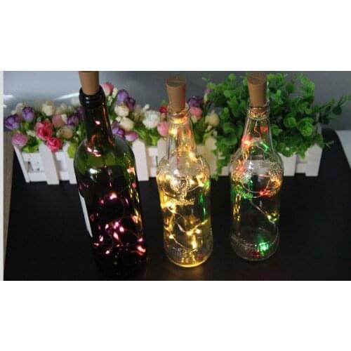 2M Cork Lamp Bottle Stopper LED Copper Wire String Lights for Xmas Party Wedding Halloween W9146