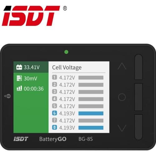 ISDT BattGo BG-8S Smart Battery Checker Balancer Receiver Signal Tester Quick Charge Function Support 8s