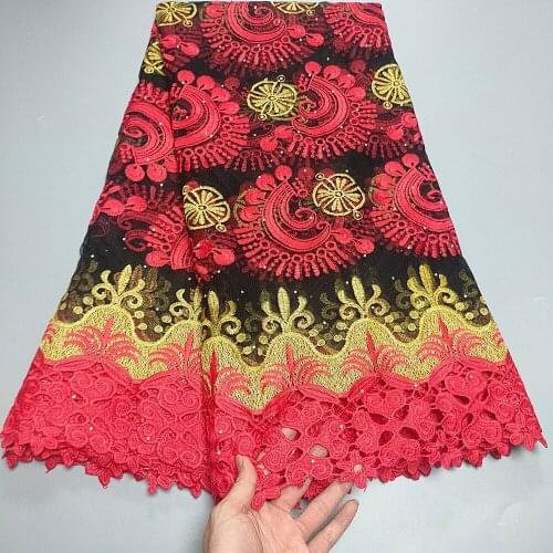 NEW African Net Tulle Lace Fabric Mesh Embroidered 2021 High Quality French Guipure Lace Fabric 2.5 Yards For Party Wedding A255
