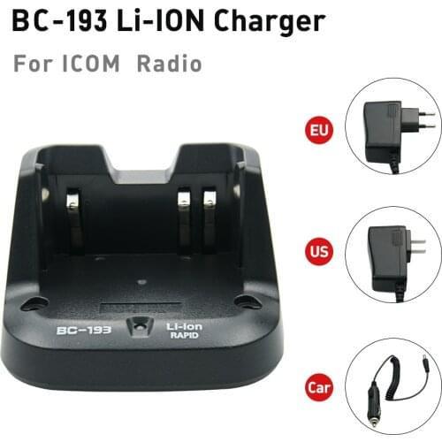 BC-193 Li-on Quick Charger for ICOM BP-264 IC-F3011 F4011 F3101D IC-V80 IC-T70 IC-F27SR F4002 F3001 F4001 F4003 Two Way Radio