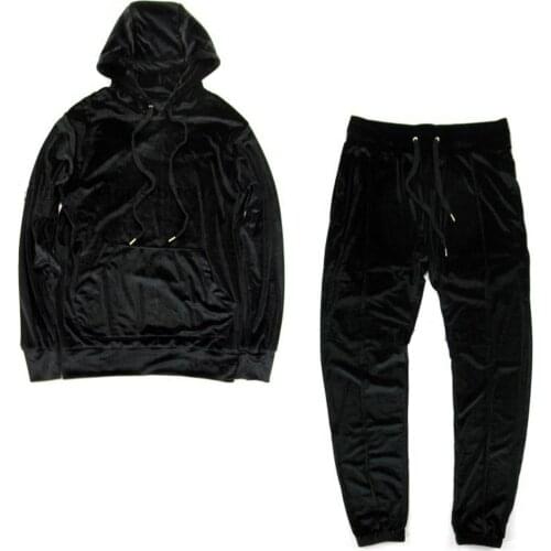 VFIVE UNFOUR Samt Velvet Hip Hop Hoodies Pants Tracksuit Harajuku Streetwear Fashion Punk Rock suit Casual Loose Fashion