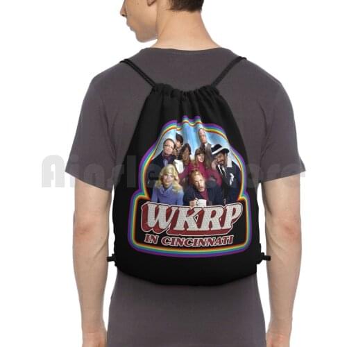 Wkrp In Cincinnati Backpack Drawstring Bag Riding Climbing Gym Bag Wkrp In Cincinnati Most Popular Case Best Selling