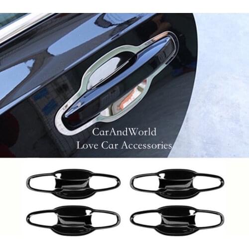 Stainless Steel Accessories For Volvo XC60 2018 2019 Car Exterior Door Handle Side Door Bowl Protector Cover Trims Car Molding