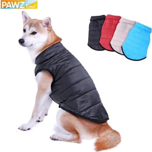 Winter Dog Clothes Warm And Soft Cotton Padded Pet Dog Jacket Vest For Small Medium Big Dogs Pet Coat Outfit With Leash Hole