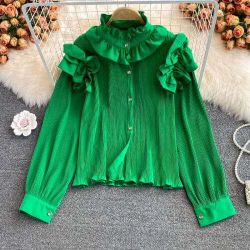 Зеленые блузки ZVAQS China At AliExpress