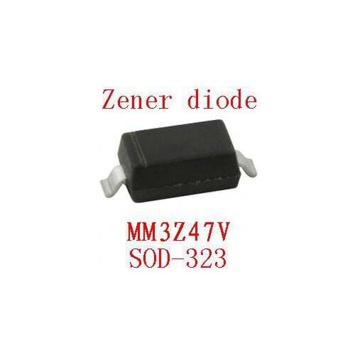 0805 smd zener diode sod-323 MM3Z47V 100pcs