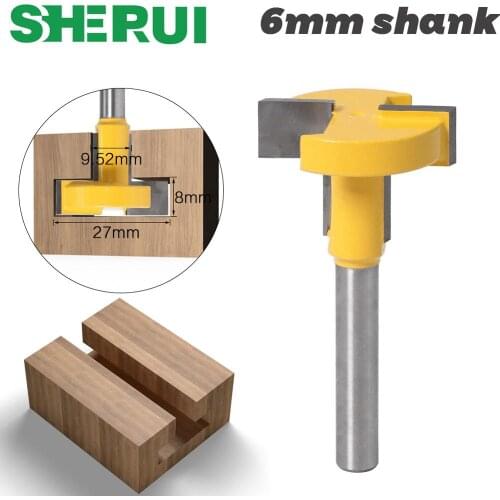 1pcs Top Quality T-Slot & T-Track Slotting Router Bit - 8"6mm Shank For Woodworking Chisel Cutter Wholesale Price