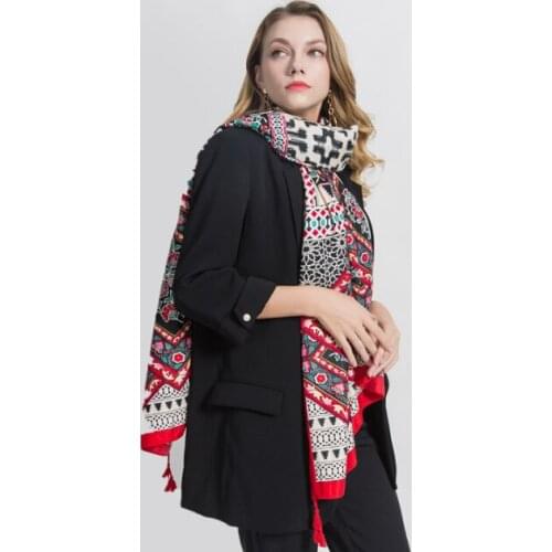 185*92cm Cotton Linen Voile Scarf Autumn Winter Scarves Men Foulard Square Hijab Ladies Shawl wrap muffler pareo female hijab