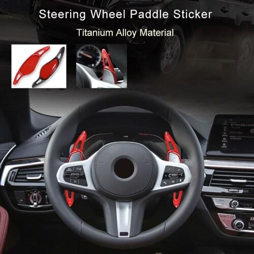 2pcs for BMW G20 G30 G32 G11 G12 G01 Accessories Aluminum Alloy Car Steering Wheel Shift Paddles Gear Shifter Extension