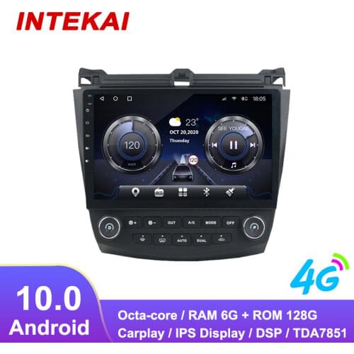10.1" Android 10.0 Car Radio GPS Navigation autoradio multimedia player for Honda accord 7 2003 2007 head unit stereo
